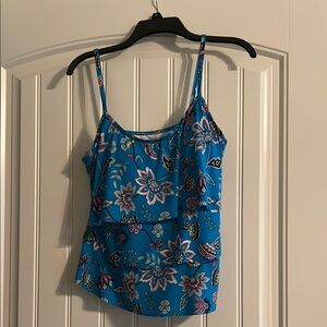 Floral Blue Women's swimTop